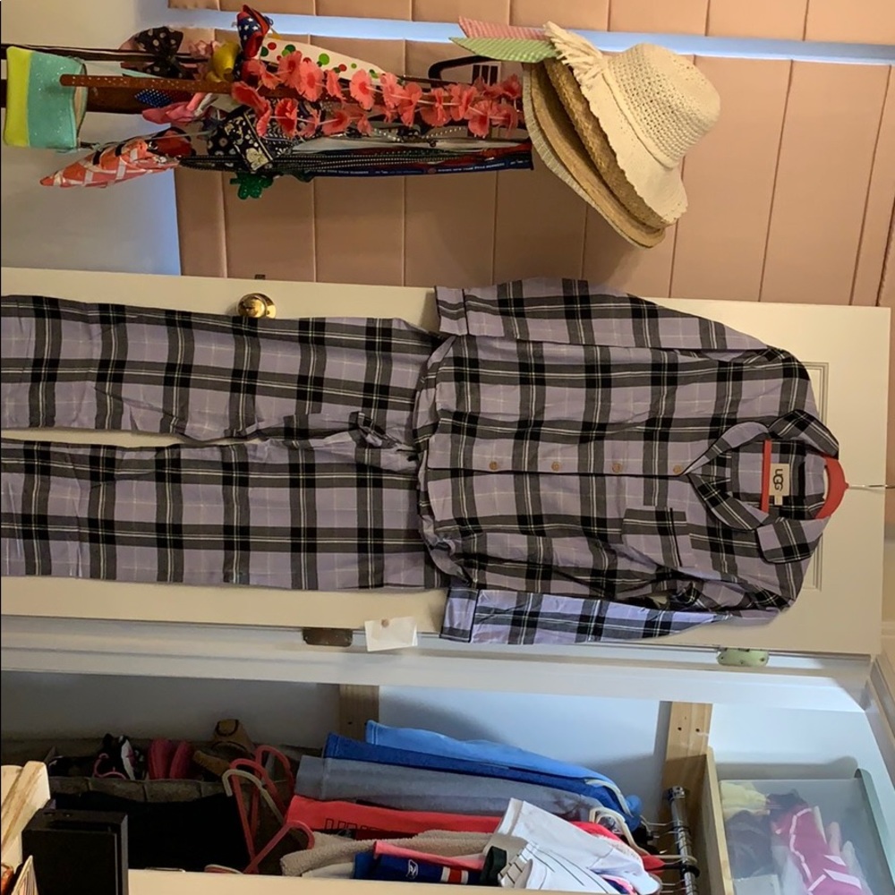 Ugg button down set (pajamas)